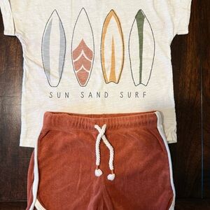 Little Co. Sun Sand Surf Tee and Shorts Set